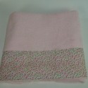 Serviette éponge liteau liberty rose